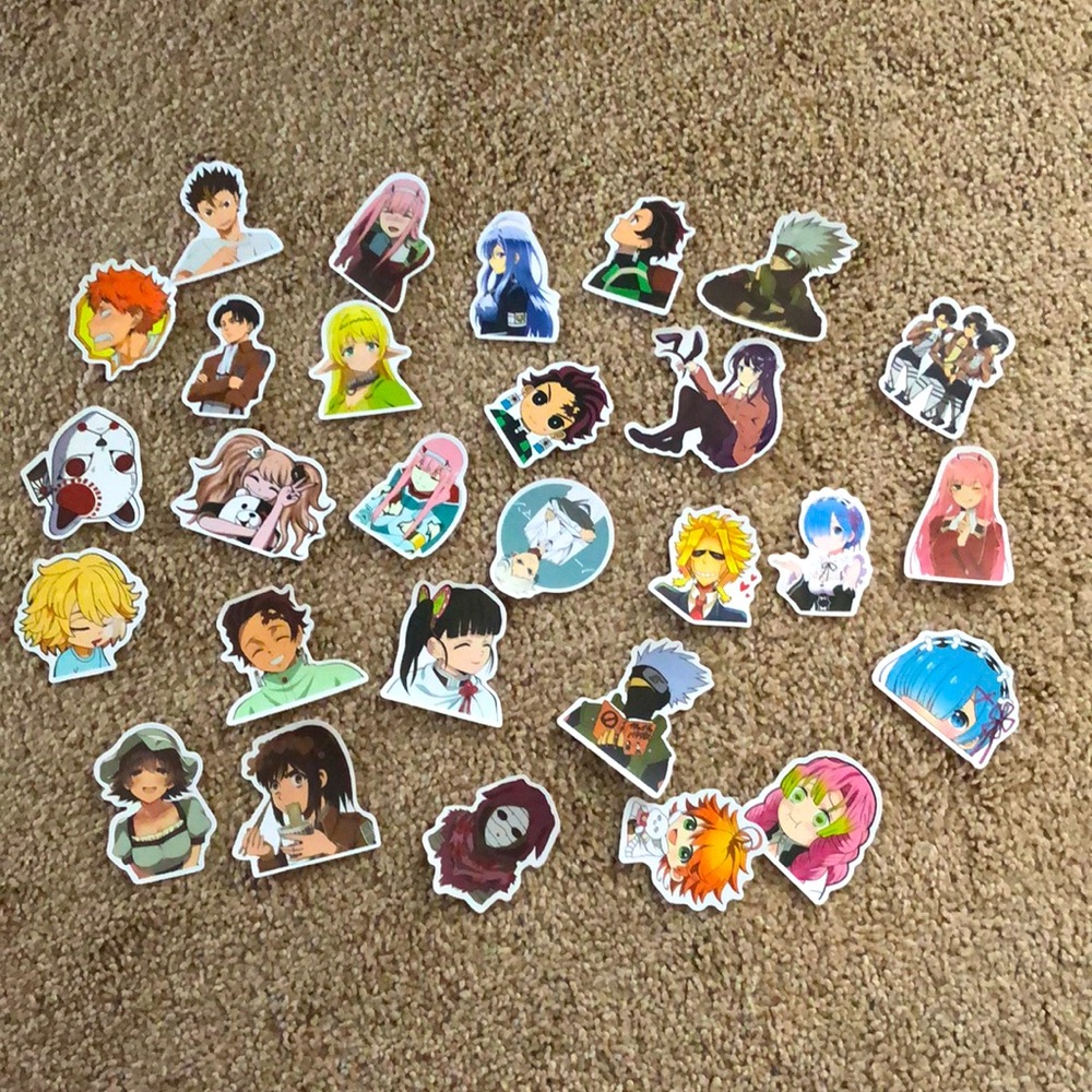 ANIME STICKER VARIETY BAG - 31 STICKERS